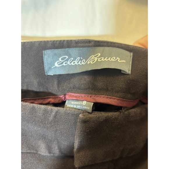 Eddie Bauer‎ Women's Slightly Curvy Fit Dress Pants High-Rise Black Sz 8 HH2 - Picture 3 of 6